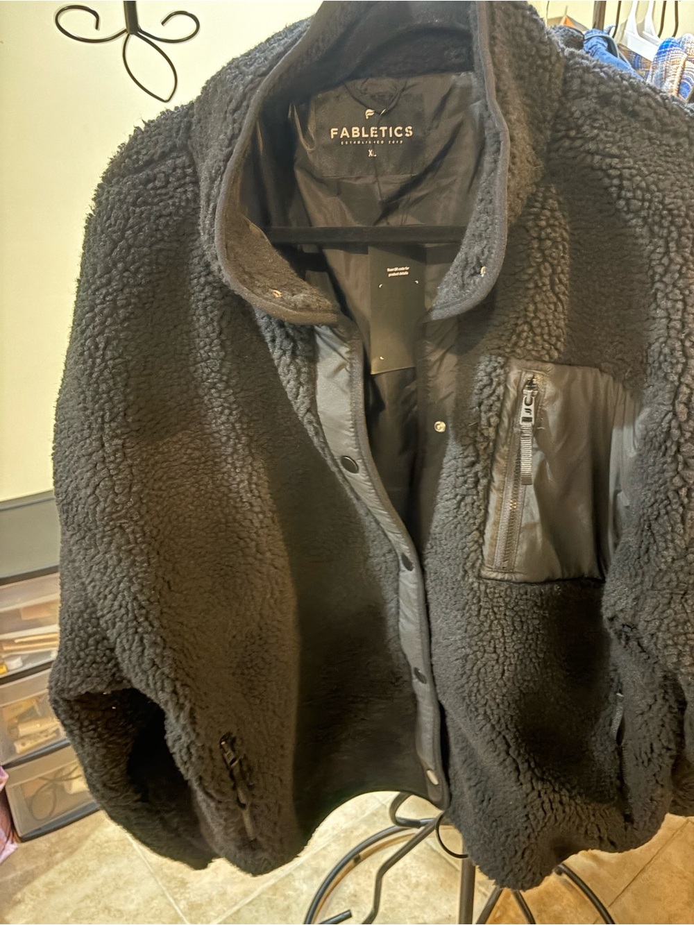 XL Fabletics Sherpa Teddy Jacket